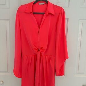 Ramy Brook Vibrant Coral Dress - Small